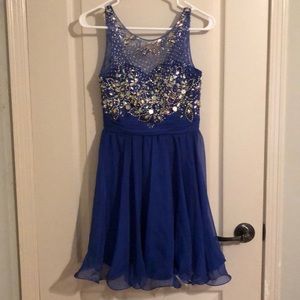 Royal Blue Short Homecoming Dress